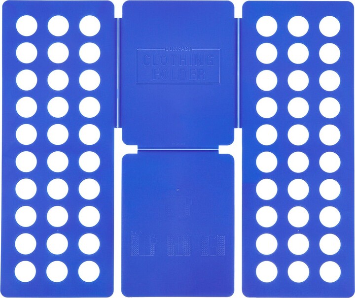 Container Store KIKKERLAND Compact Clothing Folder Blue
