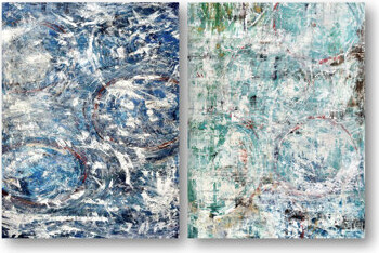 Go Big Set by John Beard - 2 Piece Wrapped Canvas Painting Set