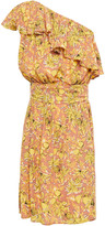 Thumbnail for your product : Vanessa Bruno Lou One-shoulder Ruffled Floral-print Woven Mini Dress