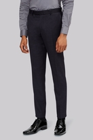 Thumbnail for your product : Moss Bros Slim Fit Navy Pindot Dress Trousers