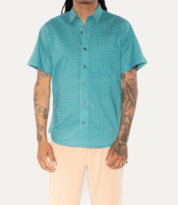 Raga Artesia Button Shirt In Teal