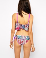 Thumbnail for your product : MinkPink Garden Floral Tie Side Bikini Bottoms