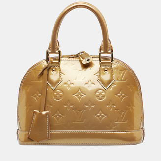 Louis Vuitton 2015 Pre-owned Vernis Debossed Monogram Alma Bb Handbag - Brown