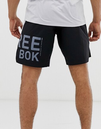 Reebok one series colour block shorts in black