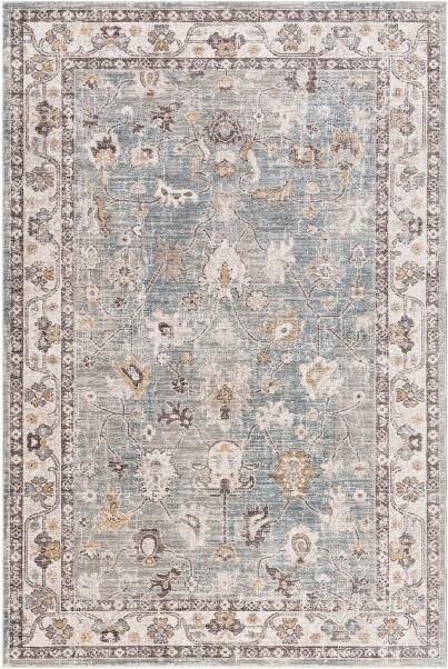 nuLoom NuloomDelvinaVintageTraditionalMedallionIndoorAreaRug4'x6'Blue