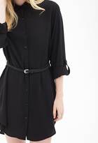 Thumbnail for your product : Forever 21 Belted Shirt Dress
