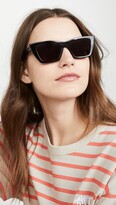 Thumbnail for your product : Saint Laurent Narrow Cat Eye Sunglasses