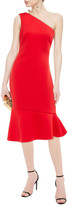 Thumbnail for your product : Badgley Mischka One-shoulder Fluted Scuba Dress