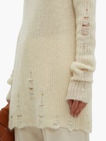 Thumbnail for your product : Jil Sander Laddered Wool-blend Sweater - Beige