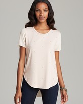 Thumbnail for your product : Vince Camuto Woven Back Embellished Tee