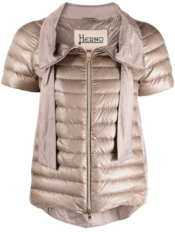 Herno Short Sleeve Puffer Jacket - ShopStyle