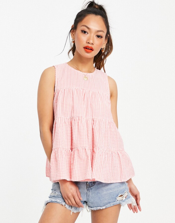 smock vest tops