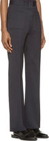 Thumbnail for your product : Calvin Klein Collection Navy High-Waisted Bachor Bis Trousers
