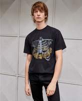 Thumbnail for your product : The Kooples Printed washed black cotton T-shirt