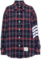 Thumbnail for your product : Thom Browne Checked cotton shirt