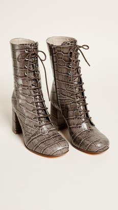 Maryam Nassir Zadeh Emmanuelle Lace Up Booties