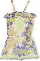Thumbnail for your product : Versace Children All-Over Floral-Print Jumpsuit