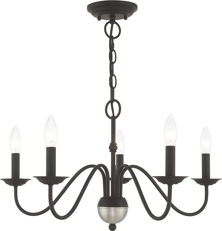 Livex Lighting Livex Windsor 5 Light Black Chandelier