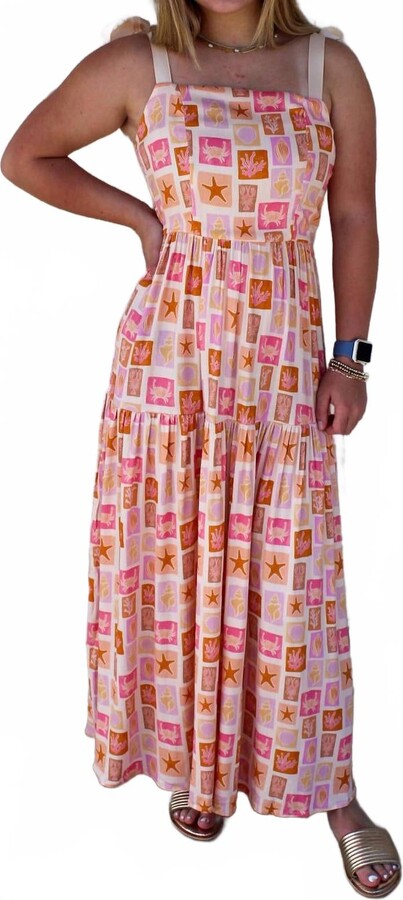 Sincerely Ours Alexa Sands Beach Maxi Dress In Pink