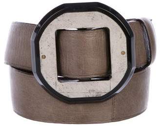 Lanvin Leather Buckle Belt