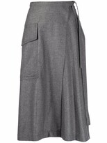Thumbnail for your product : Aspesi Side-Tie Waist Skirt
