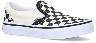Vans Kids Checkerboard Classic Slip-On Sneakers