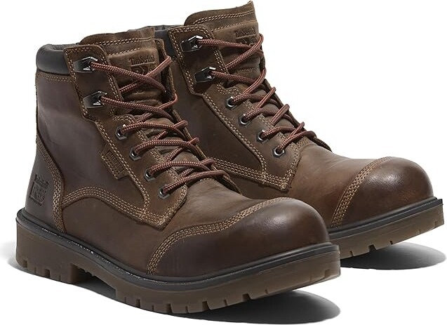 Timberland Whitman 6 Inch Composite Safety Toe Waterproof Men's Work Boots Gaucho Brown : 15 D - Medium Leather