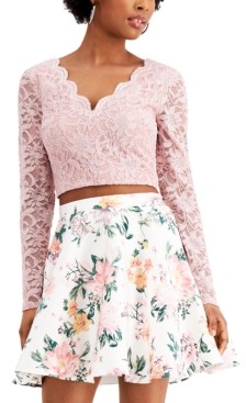 2 piece fit and flare dress