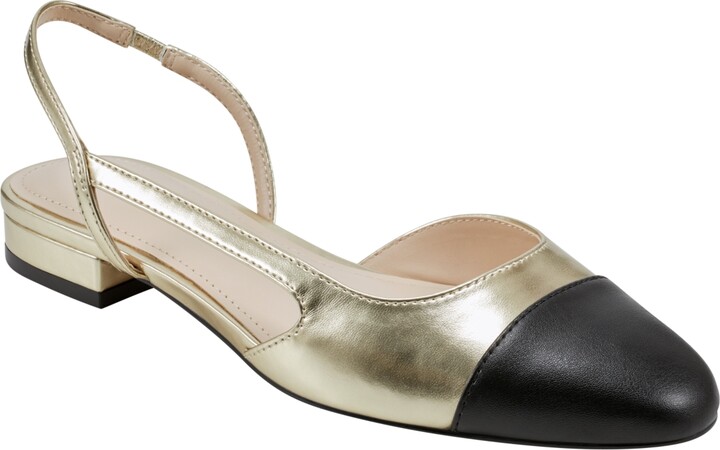 Marc Fisher Women's Dela Closed Toe Slingbacks Dress Flats
