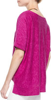 Thumbnail for your product : Eileen Fisher Boxy High-Low Organic Linen-Cotton Top, Women's