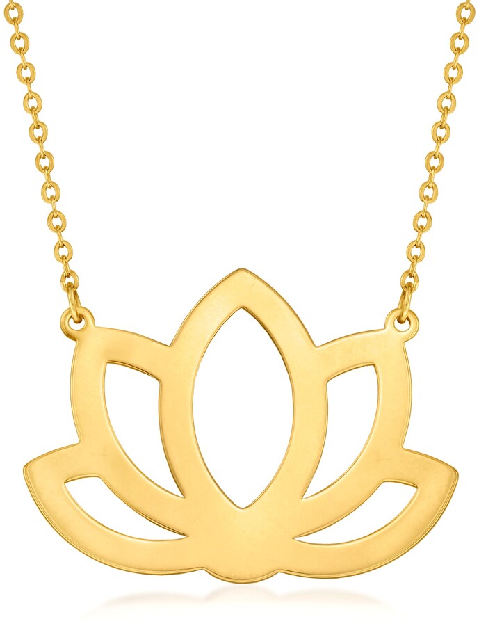 Lotus Chinese National Blossom Flower Necklace Sweater Chain Ceramic Jewelry 