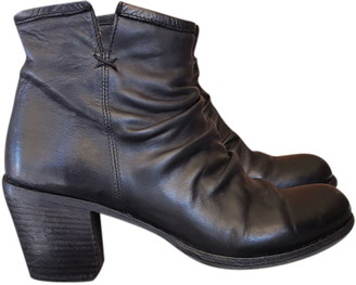 Fiorentini+Baker Black Leather Ankle boots