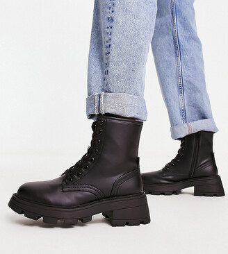 Topshop Low boot noir style d\u00e9contract\u00e9 Chaussures Bottes Low boots 