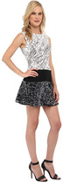 Thumbnail for your product : BCBGMAXAZRIA Petite Lillian Print Blocked A-Line Dress