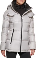 Thumbnail for your product : Kenneth Cole Women's Zip Down Puffer with Button Hood