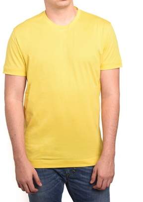 Ermenegildo Zegna By Men Double Collar T-shirt Yellow