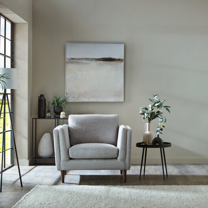 Dunelm Anton Tonal Weave Snuggle Chair Tonal Weave Navy ShopStyle