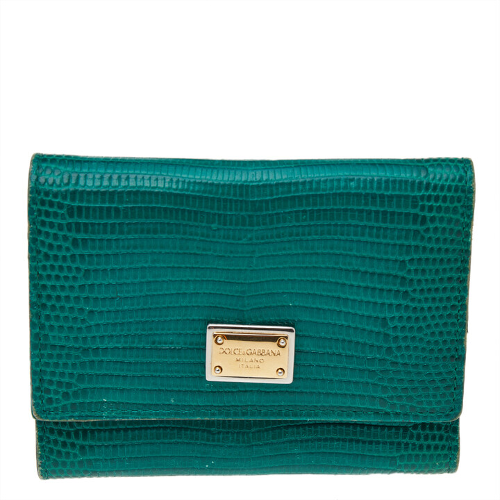 Dolce & Gabbana Green Women's Wallets & Card Holders | Shop the 
