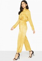 Thumbnail for your product : Girls On Film Liquid Gold Utility Jumpsuit