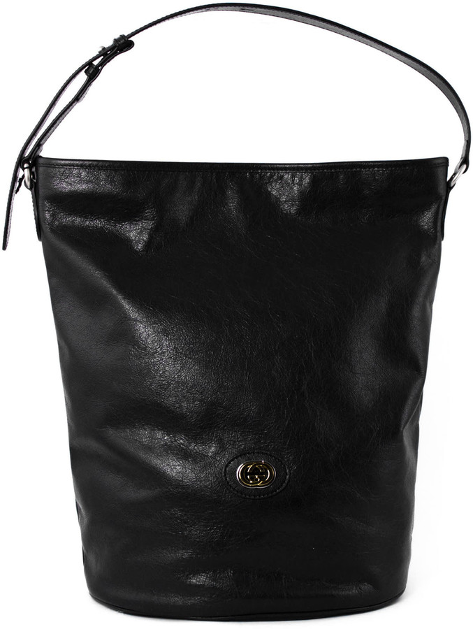Gucci Leather Hobo Shoulder Bag ShopStyle