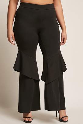 Forever 21 Plus Size Flounce Flare Pants