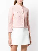 Thumbnail for your product : Moschino Boutique cropped pearl button jacket