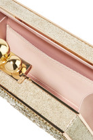 Thumbnail for your product : Sophia Webster Clara Embellished Gold-tone Box Clutch