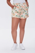 Thumbnail for your product : Forever 21 Plus Size Beach Print Shorts