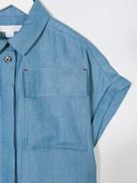 Thumbnail for your product : Burberry Kids chambray pocketed jumpsuit