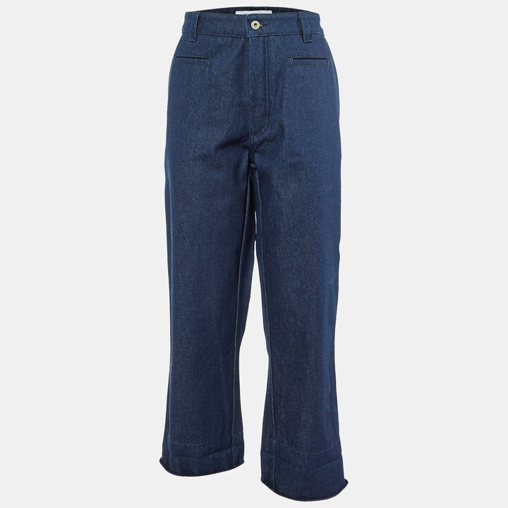 Loewe Blue Denim Fisherman Cuffed Jeans XXL/Waist 37"