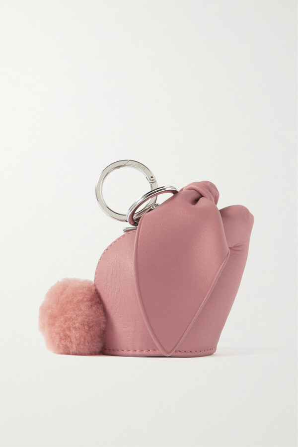 Loewe Bunny Leather Coin Purse - Pink - ShopStyle Key Chains