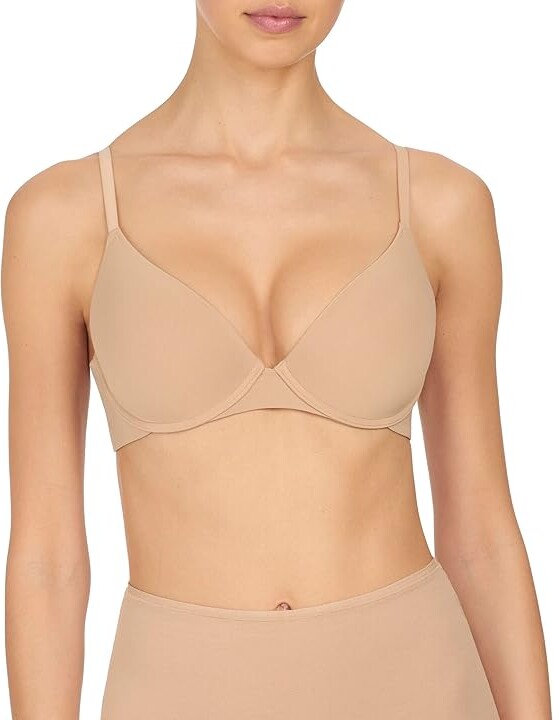 Natori Minimal Convertible Push-Up 727229 Women's Bra Cafe : 30D, Nylon/Spandex