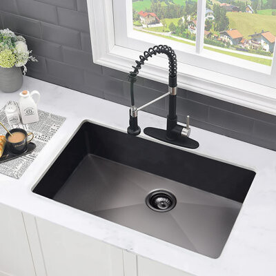 CANJUN Sound-dampening Stainless Steel Modern Kitchen Undermount Sink For Home Chefs