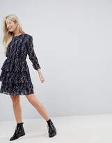 Thumbnail for your product : Only Tiered Ditsy Skater Dress